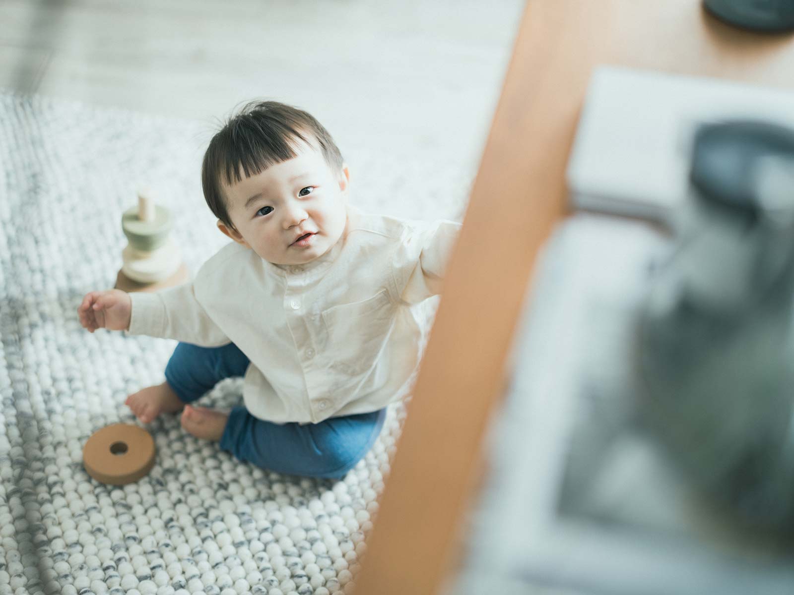 1歳バースデーフォト、やまとくん！ナチュラル