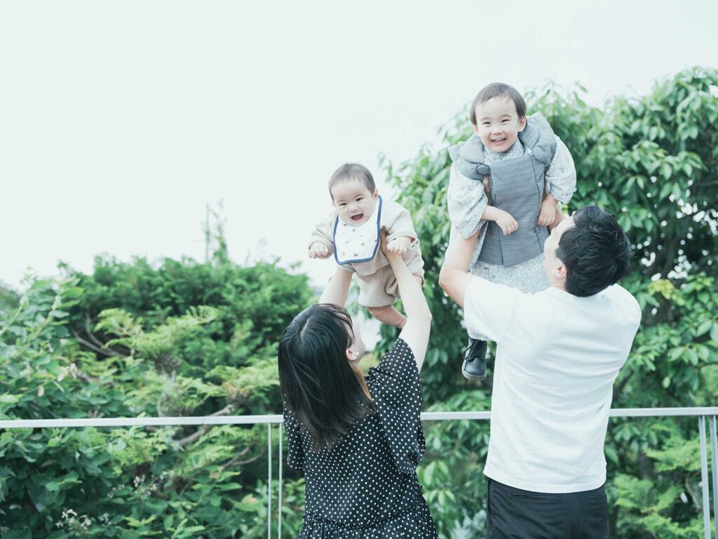 栃木県宇都宮市のフォトスタジオ、3歳男の子七五三、そうすけくん！家族写真