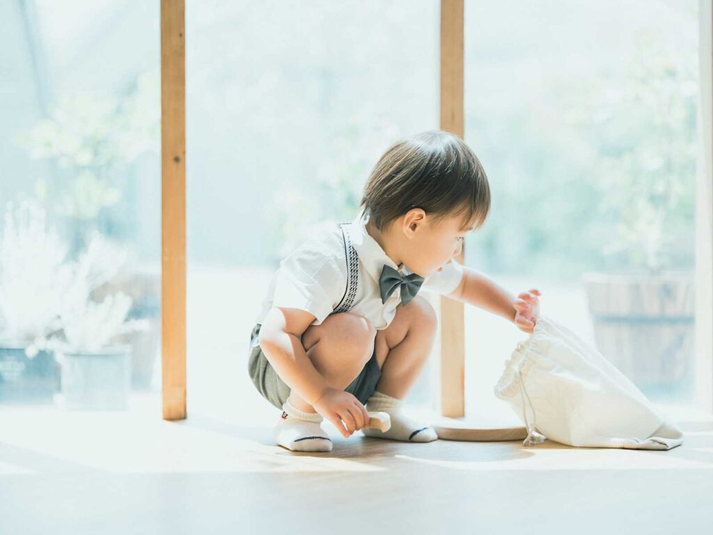 栃木県宇都宮市のフォトスタジオ、2歳バースデーフォト、よりくん！ナチュラル