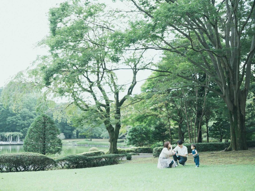 栃木県中央公園ロケーションフォト、2歳バースデー、いとちゃん！シャボン玉