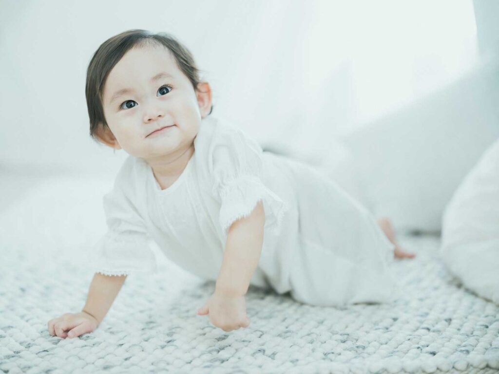 栃木県宇都宮市のフォトスタジオ、1歳バースデーフォト、えなちゃん！