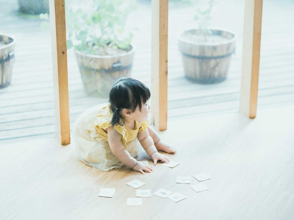 栃木県宇都宮市のフォトスタジオ、1歳バースデーフォト、ひなのちゃん！選び取り