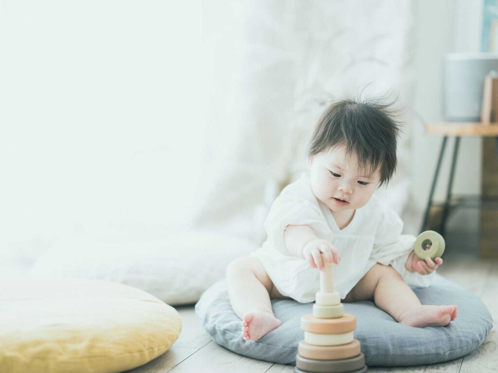 栃木県宇都宮市のフォトスタジオ、双子ちゃんバースデーフォト、みなちゃん、さなちゃん！