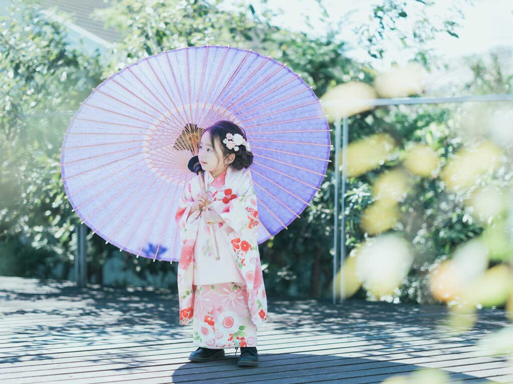 栃木県宇都宮市のフォトスタジオ、3歳七五三、ゆずきちゃん！可愛い