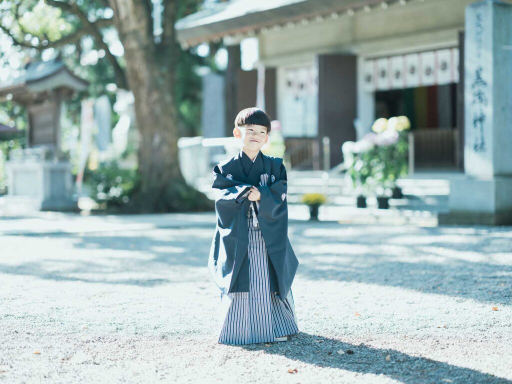 栃木県那須塩原市、黒磯神社、5歳、7歳七五三！さくくん！かっこいい