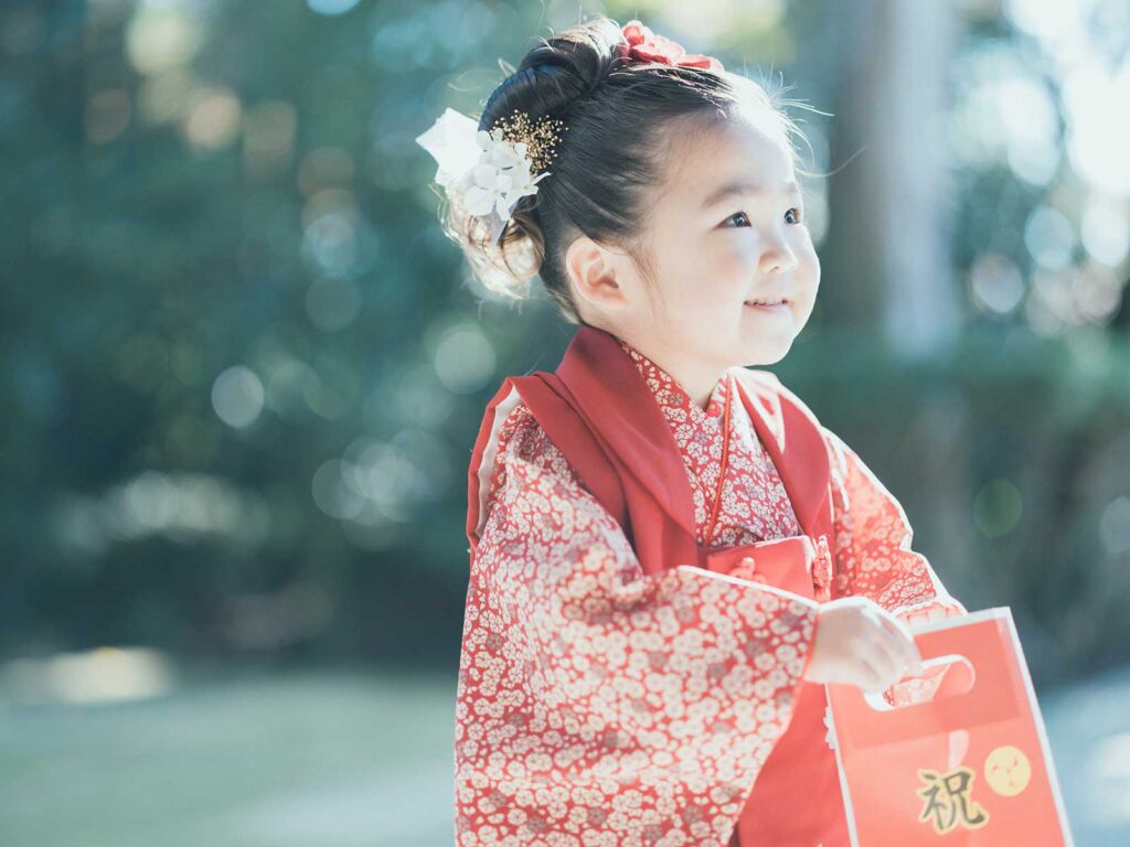 高根沢町、安住神社、3歳女の子の七五三ロケ、ひまりちゃん！ちとせあめ