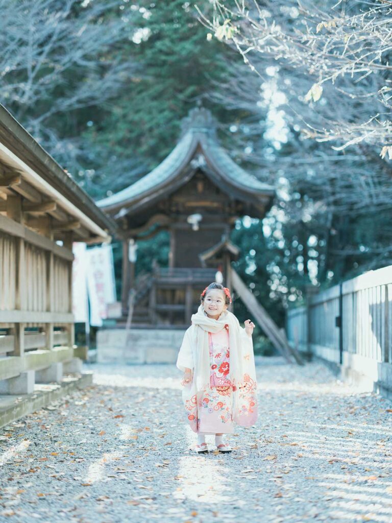 上三川町、白鷺神社七五三ロケ、さくらちゃん！メガネ、ストールコーデ