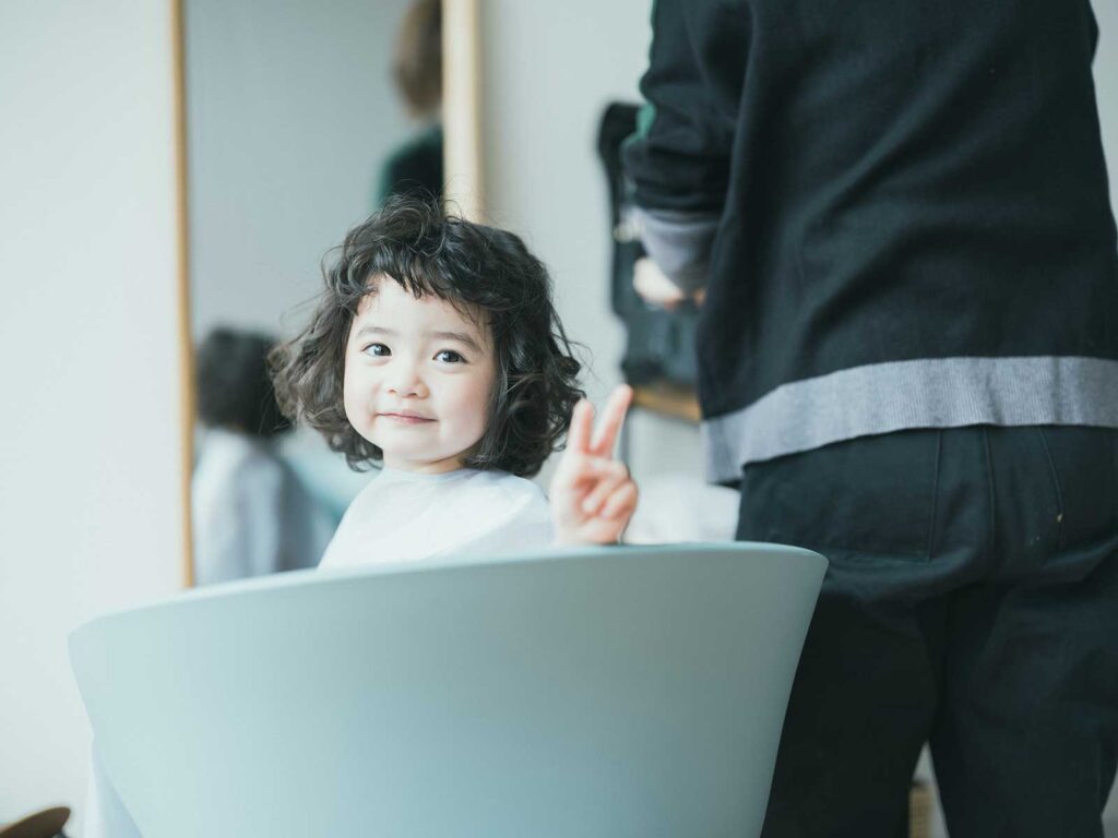 宇都宮市の神社ロケ、ふうかちゃん！ヘアセット