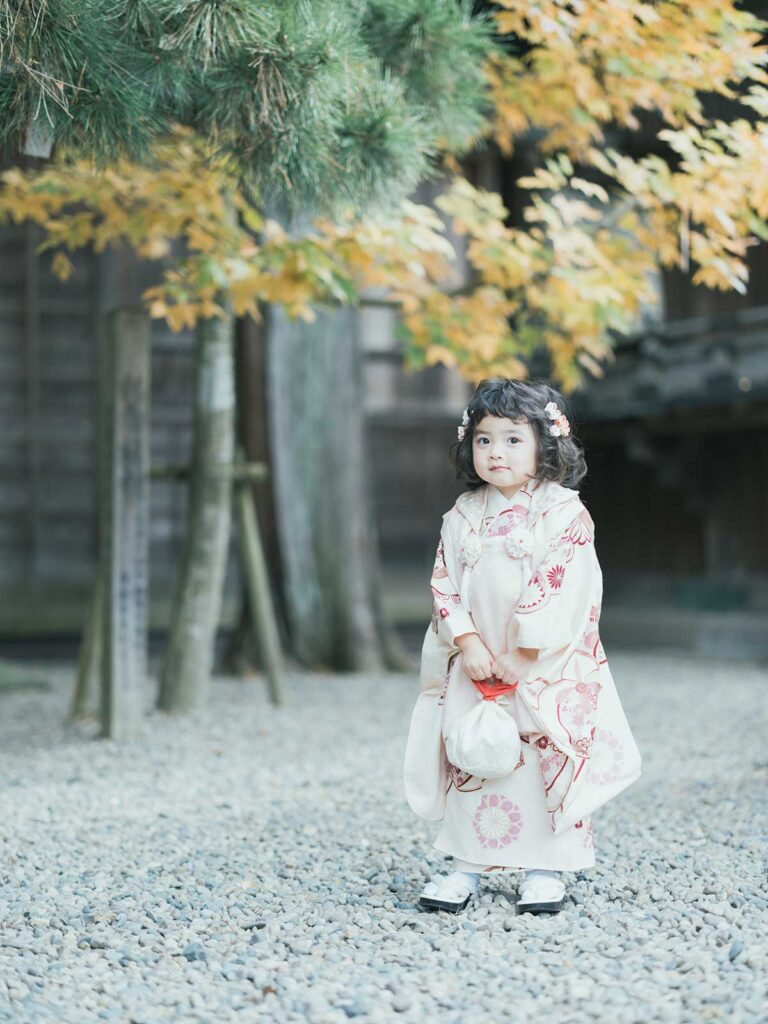 宇都宮市の神社ロケ、ふうかちゃん！被布