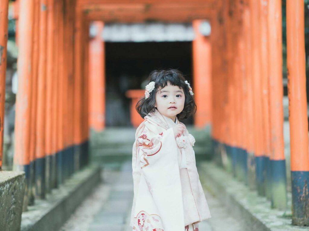 宇都宮市の神社ロケ、ふうかちゃん！稲荷神社