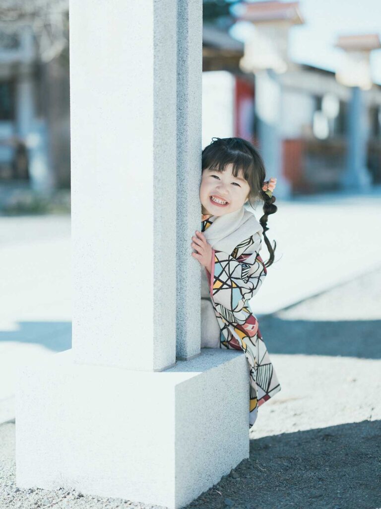 真岡市、大前神社、七五三ロケーション撮影、3歳七五三、つぐちゃん！可愛い