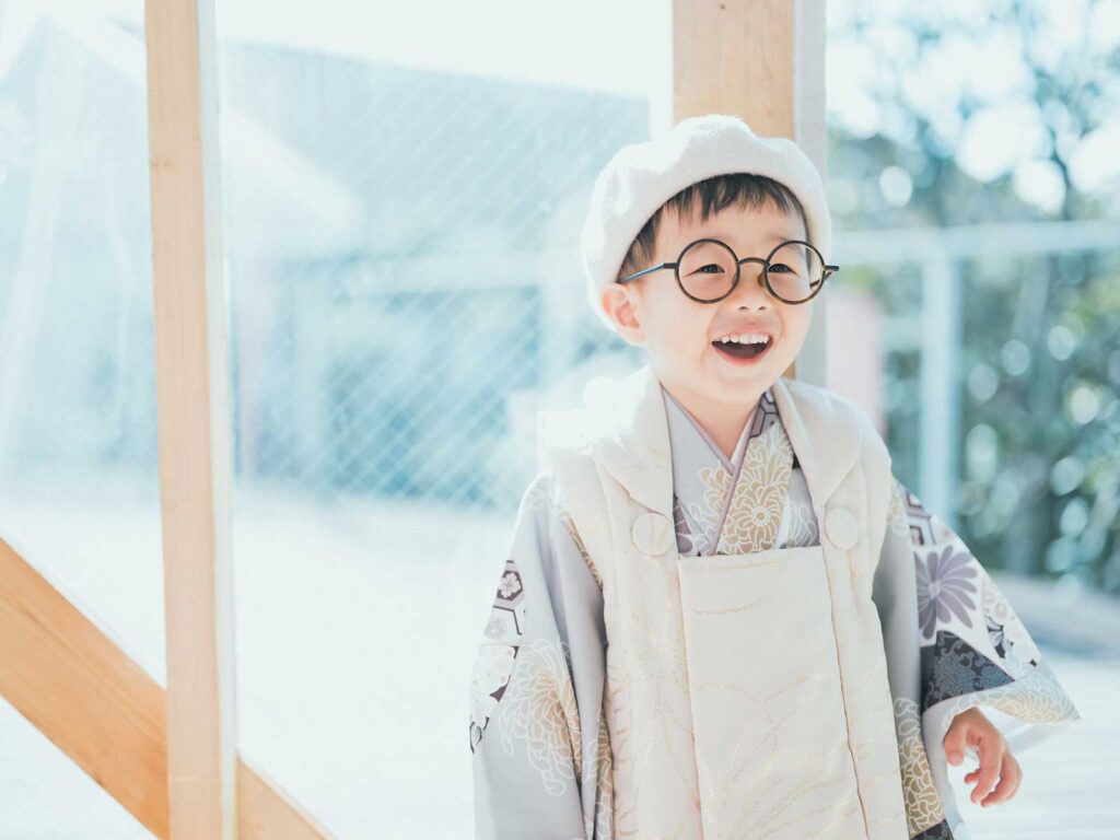 3歳男の子七五三、りいちくん！可愛い