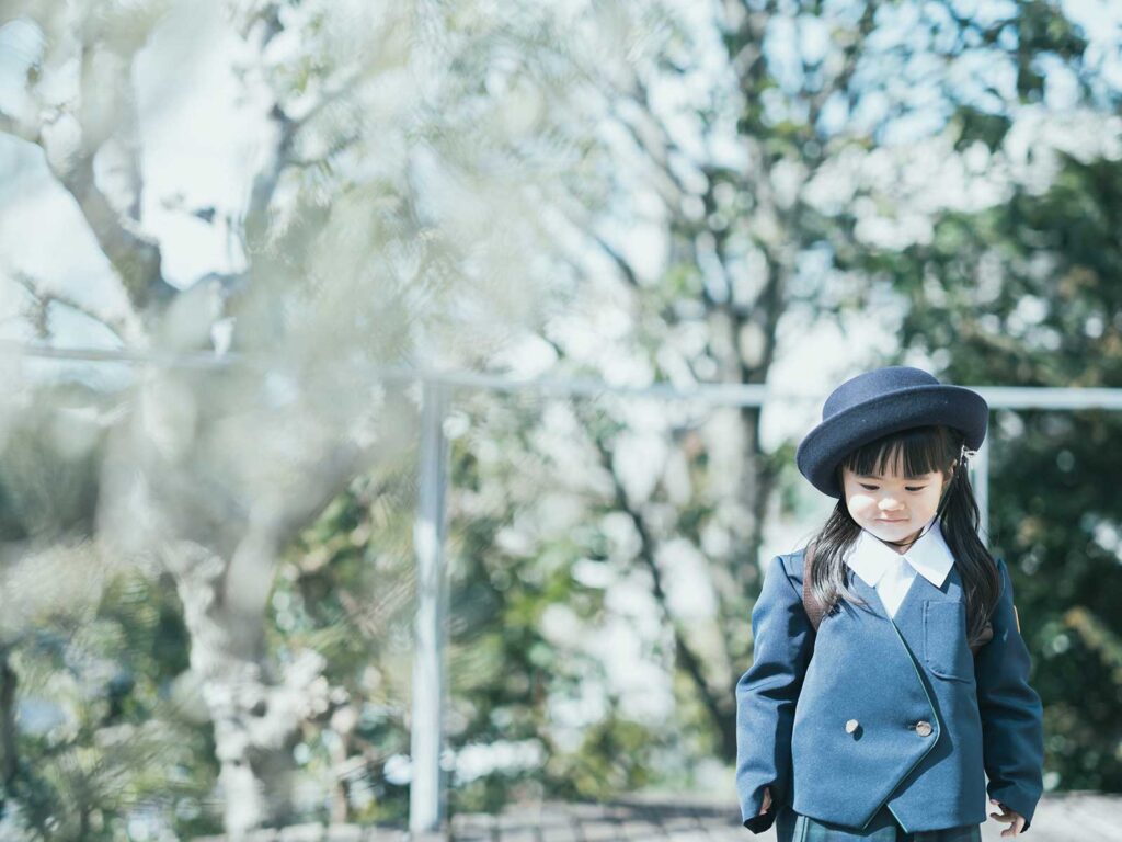 入園記念、きほちゃん！園児服、園児帽