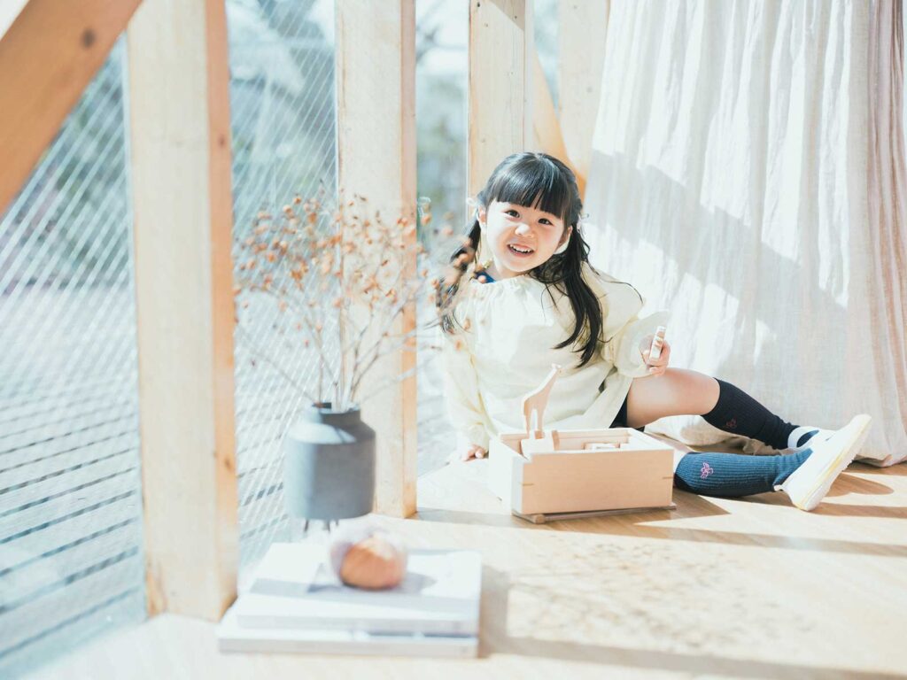 入園記念、きほちゃん！スモッグ