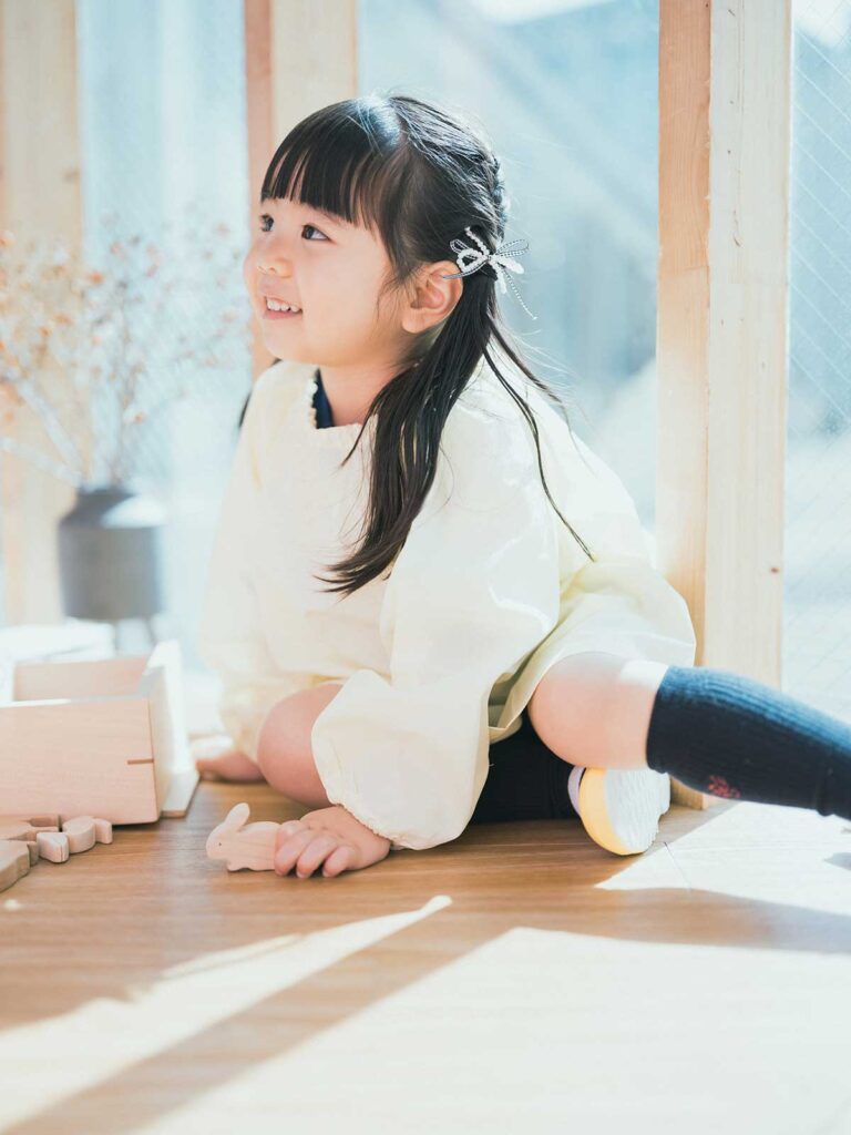 入園記念、きほちゃん！スモッグ