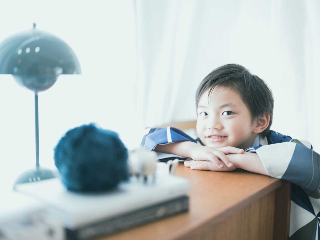 5歳七五三撮影、すいくん！可愛い