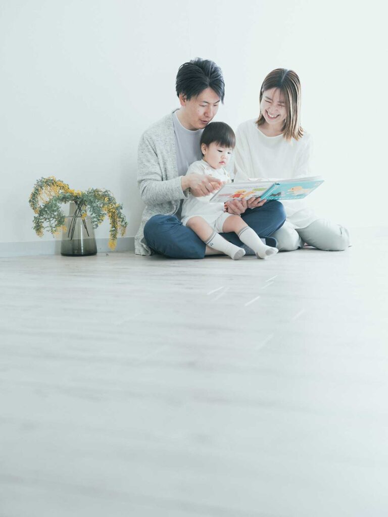 2歳バースデーフォト、りょうまくん！家族写真