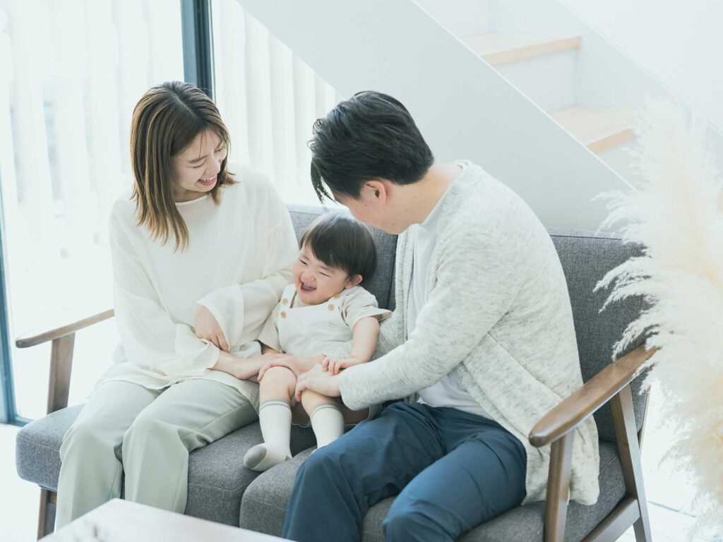 2歳バースデーフォト、りょうまくん！家族で