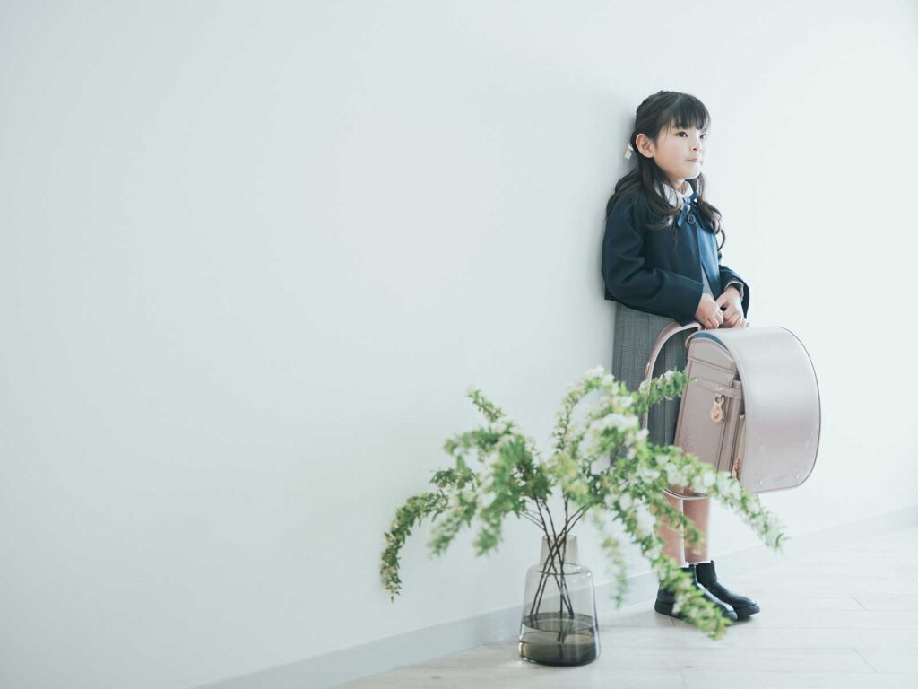 入学記念、えなちゃん！ランドセル