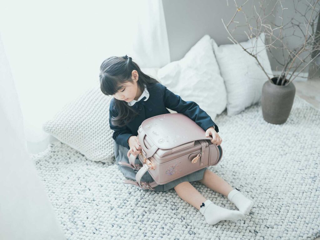 入学記念、えなちゃん！ランドセル
