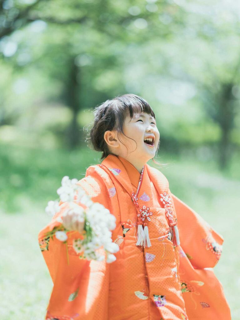 栃木県宇都宮市長岡公園、7才、3才、七五三