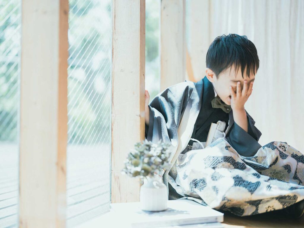 5歳七五三、さくくん！可愛い