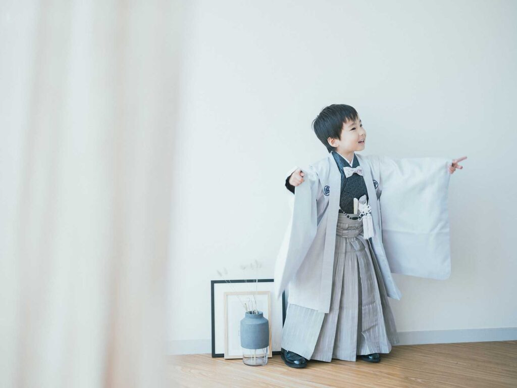 5歳七五三、かんたくん！ローファー