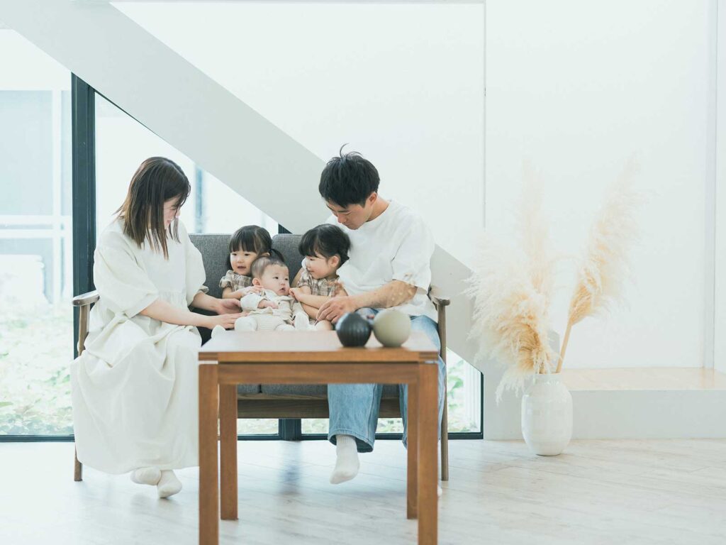 バースデーフォト、おとちゃん、なこちゃん！家族写真