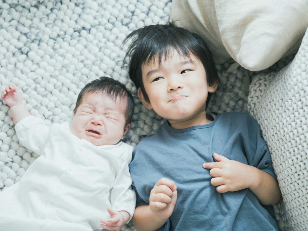 お宮参りフォト、しのちゃん！兄妹で
