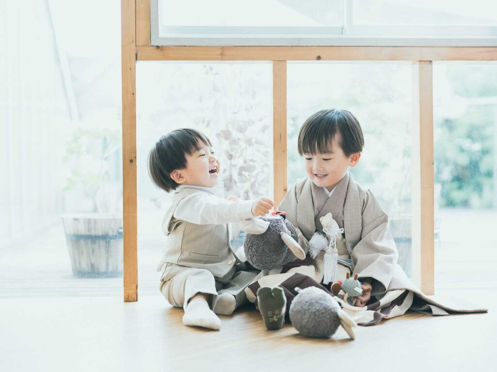 5歳七五三、あおくん！兄弟