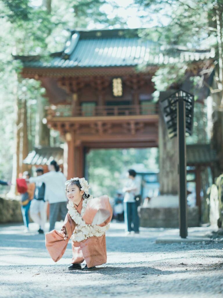 日光二荒山神社､3歳七五三ロケーション撮影､