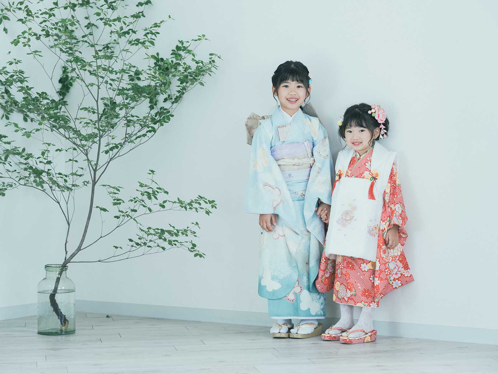 3歳､7歳七五三｡姉妹写真