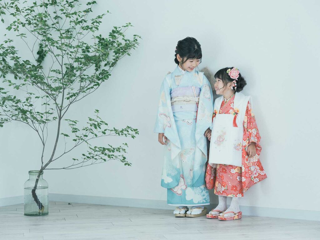 3歳､7歳七五三｡姉妹写真2