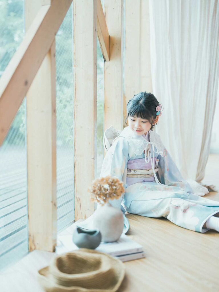 7歳七五三｡付け襟コーデ