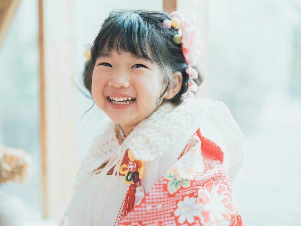 3歳七五三､付け襟､可愛い