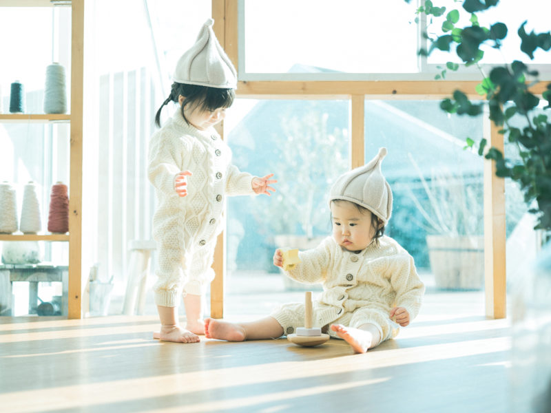 1歳双子バースデー、りほちゃん、さらちゃん！お揃いコーデ