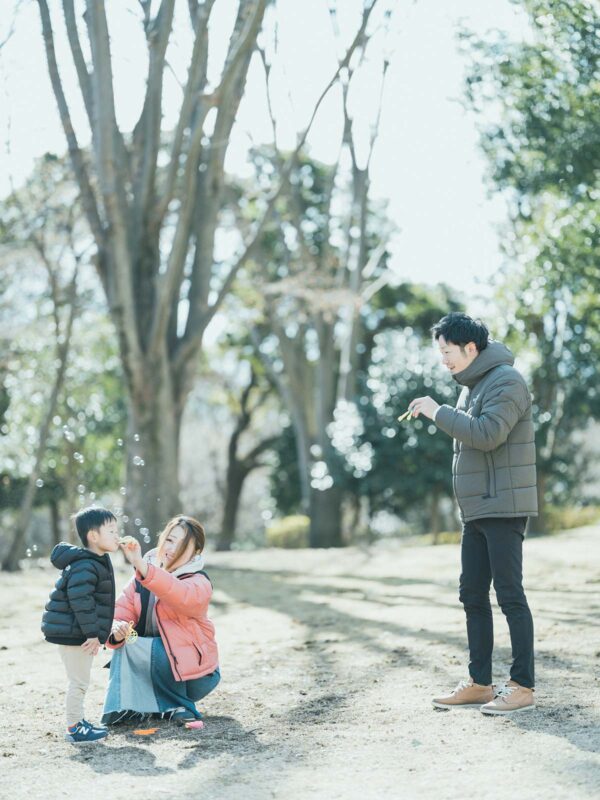 栃木県中央公園、けいすけくん、家族写真！