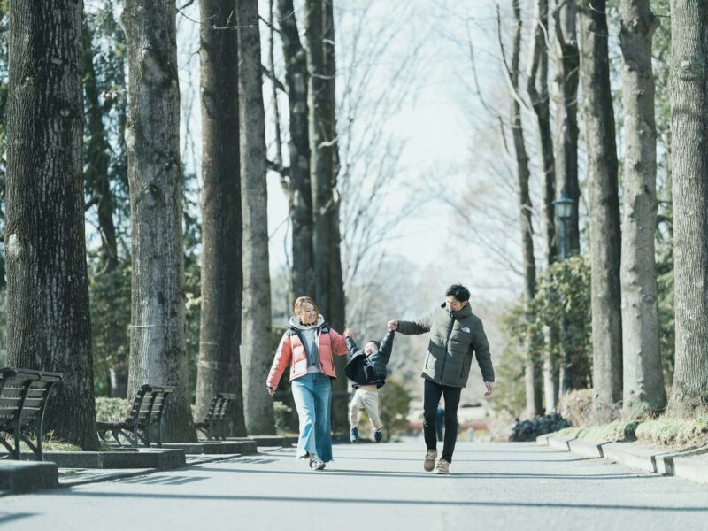 栃木県中央公園、けいすけくん、家族写真！たかいたかい