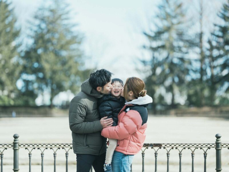 栃木県中央公園、けいすけくん、家族写真！