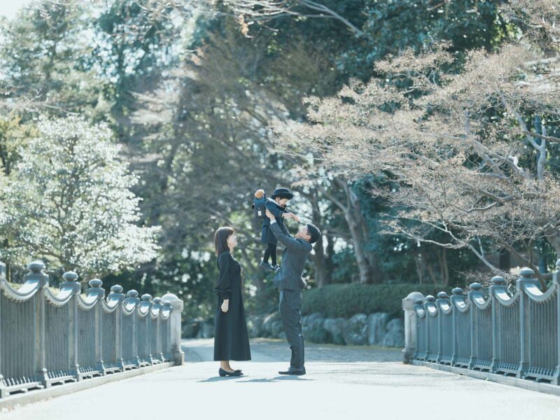 栃木県中央公園ロケ、入園記念、あおきくん！家族写真