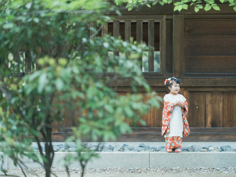 宇都宮二荒山神社、3歳七五三ロケ、ひなこちゃん！可愛い着物