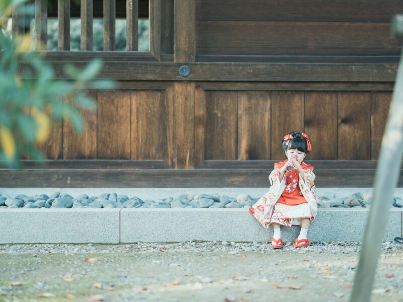 宇都宮二荒山神社、3歳七五三、あおばちゃん！日本髪